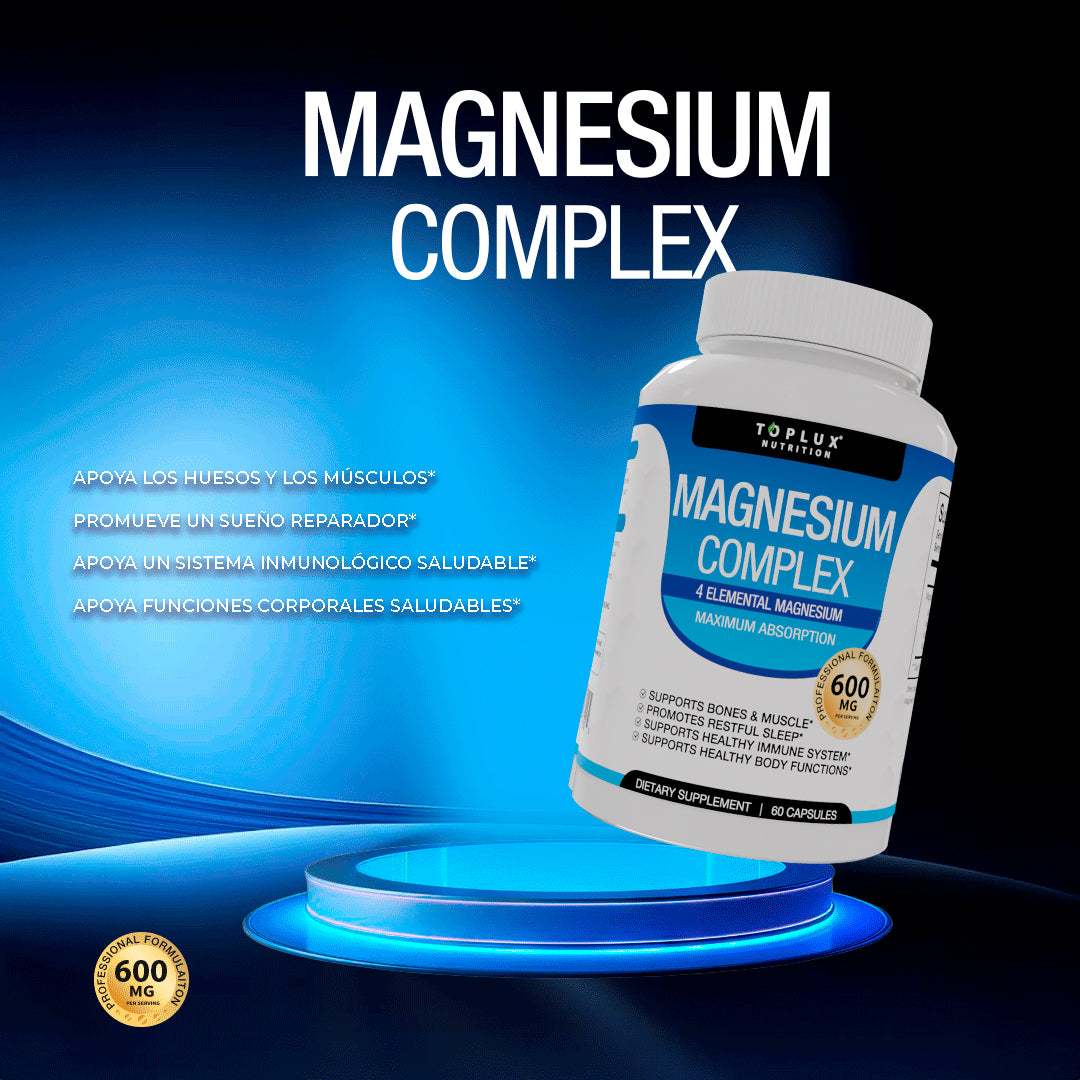MAGNESIO COMPLEX 600MG - Oferta Navideña 🎅🎄